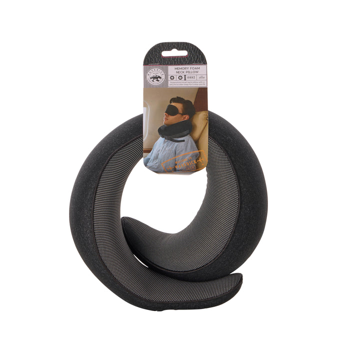 Maverick Memory Foam Neck Pillow Black