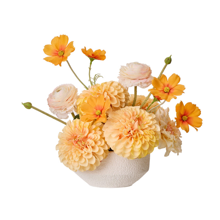 Rogue Cosmos Ranunculus Mix - Delos Vase Pink & Orange