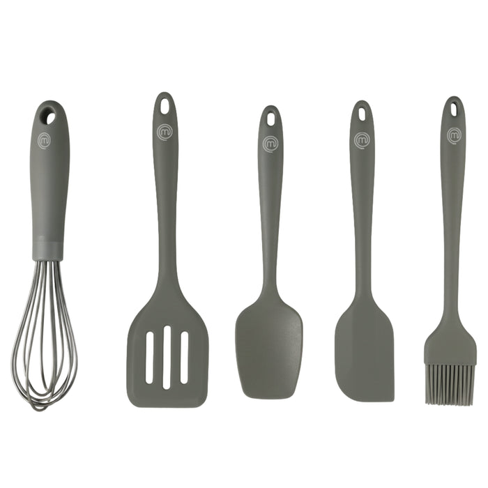 MasterChef Sage SilicoGrip 5pc Baking Utensil Set Sage