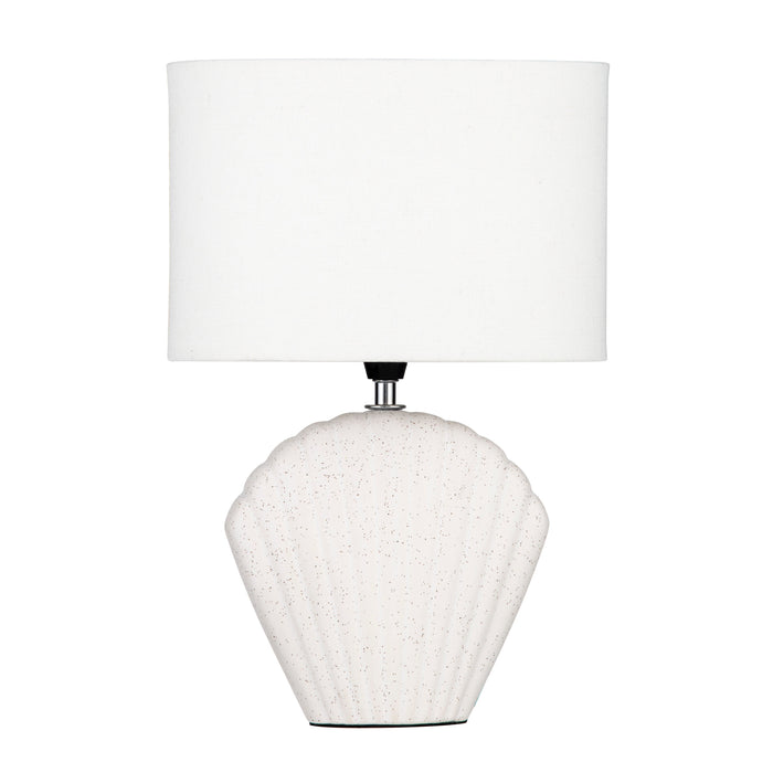 Amalfi Seashell Table Lamp White Speckle