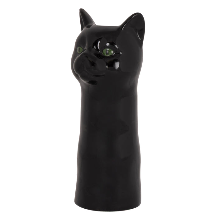 Emporium Aslan Cat Vase Black