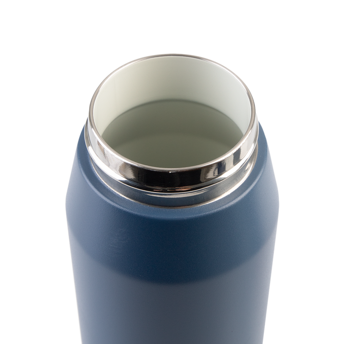 CERAMIC LINED S/S T/WALL INS. BOTTLE W/QUICK RELEASE 750ML INDIGO