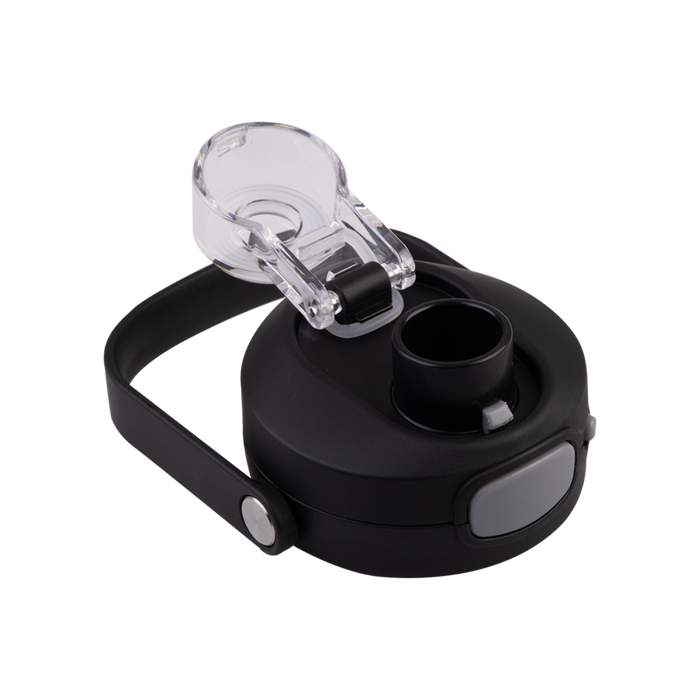 CERAMIC LINED S/S T/WALL INS. BOTTLE W/QUICK RELEASE 750ML BLACK