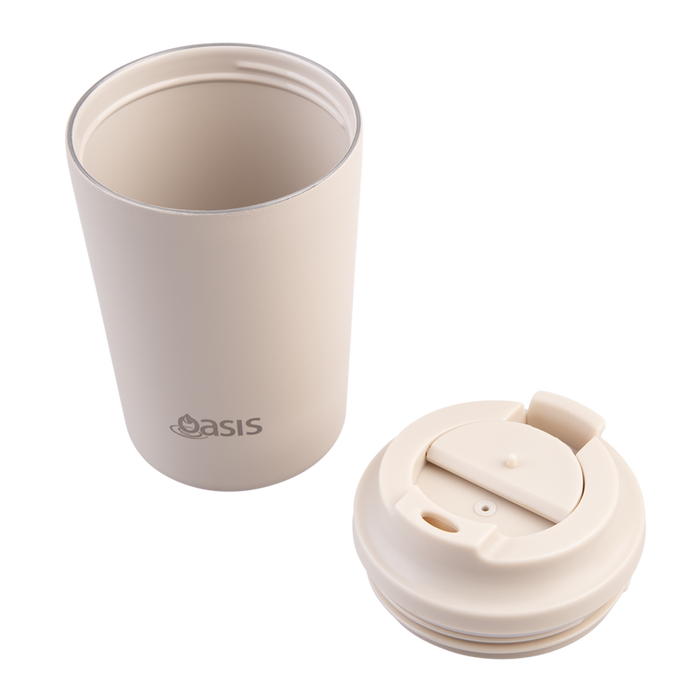 CERAMIC LINED S/S D/WALL INS. COFFEE CUP 235ML OAT