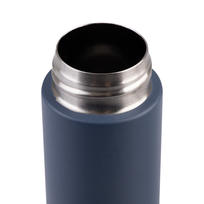 S/S D/WALL INS. DRINK BOTTLE W/ POWDERCOAT 250ML INDIGO