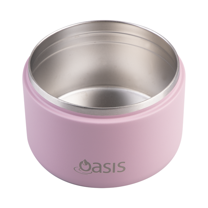 S/S D/WALL INS. FOOD FLASK W/QUICK RELEASE LID 300ML BLUSH