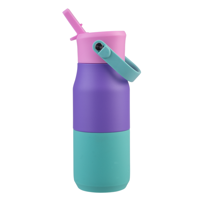 S/S D/WALL INS. DRINK BOTTLE W/SIPPER 400ML MERMAID PURPLE