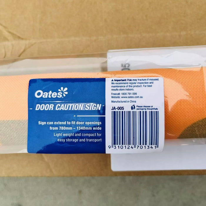 Oates -  Door Caution Sign - (JA-004 Spring Load) & (JA-005)