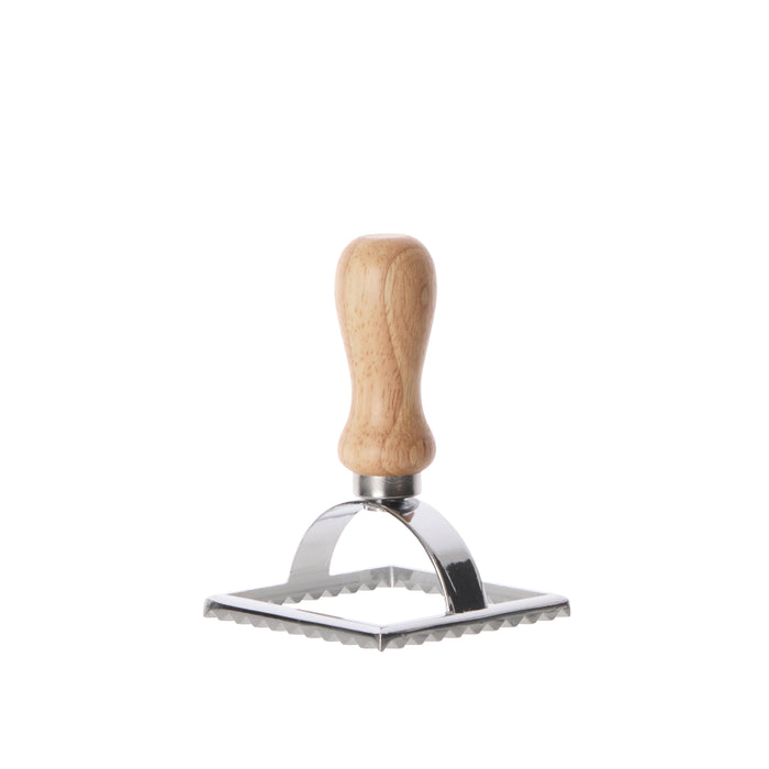 Davis & Waddell Ravioli Square Cutter Silver & Beechwood