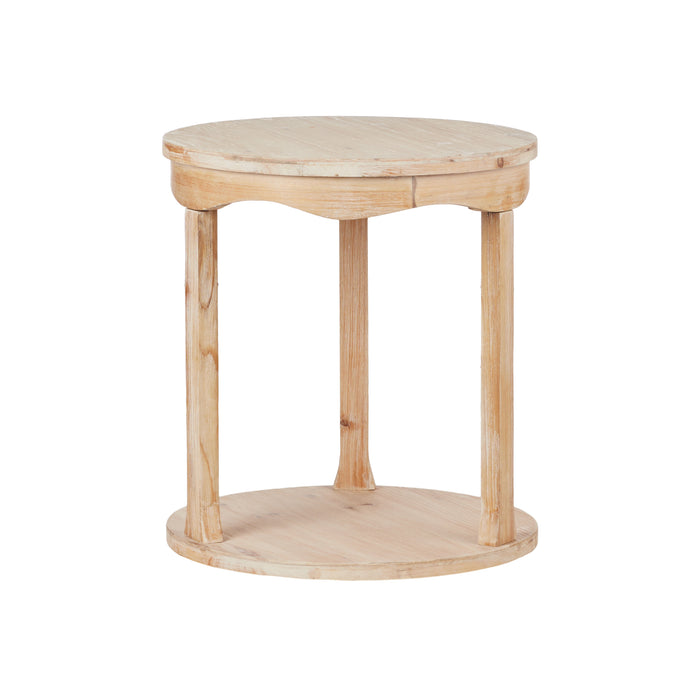Amalfi Lucia Side Table White Wash