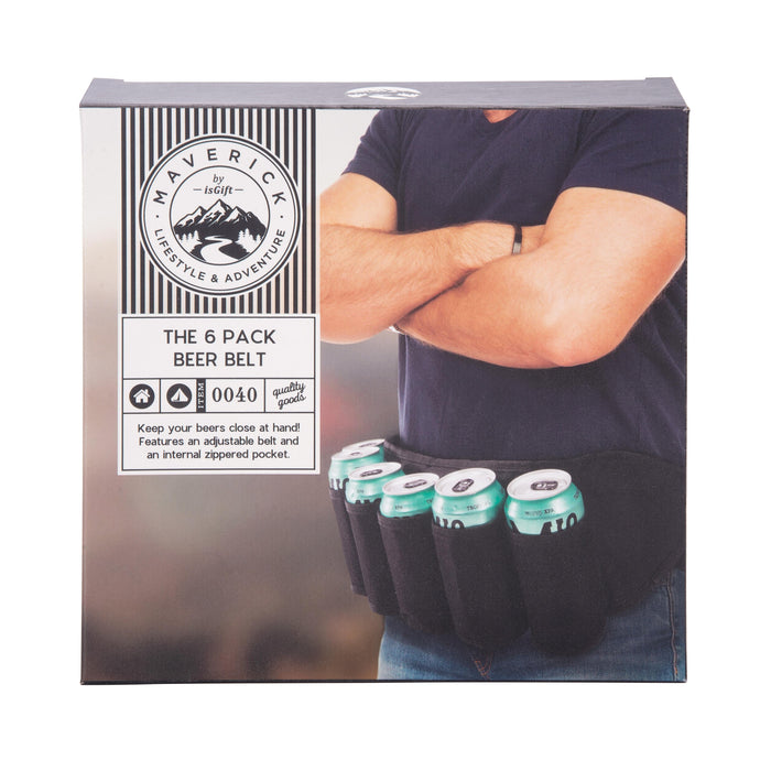Maverick The 6 Pack Beer Belt Black