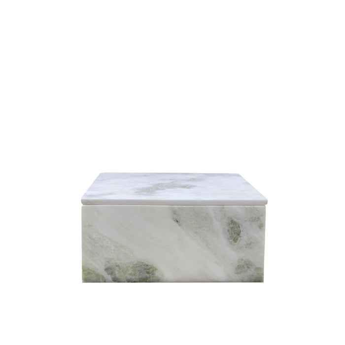 Amalfi Sachi Marble Box White & Onyx Marble