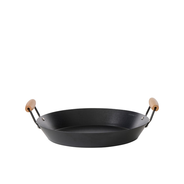 Davis & Waddell Non Stick Carbon Steel Paella Pan Black