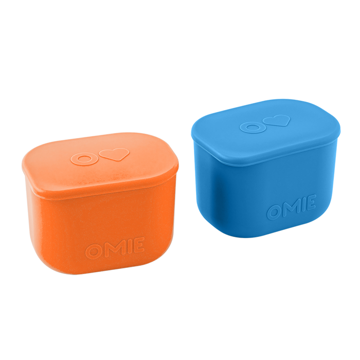 OMIEBOX UP SILICONE DIP CONTAINERS SET 2 BLUE/ORANGE