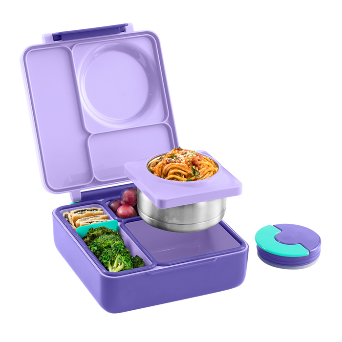 OMIEBOX HOT & COLD BENTO BOX PURPLE PLUM