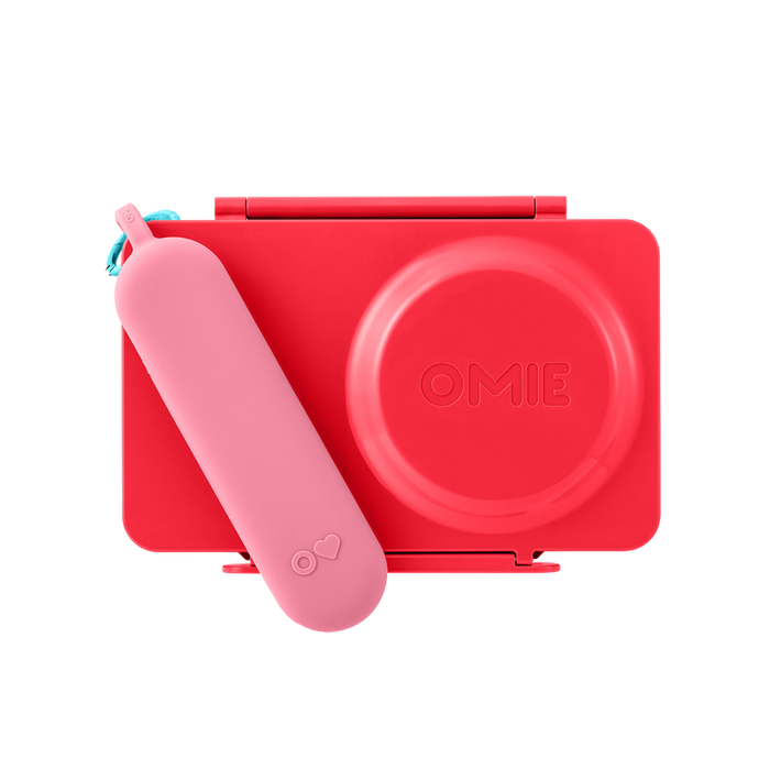 OMIEBOX UP STAINLESS STEEL UTENSIL SET 3 PCE BLUSH