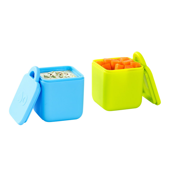 OMIEDIP SILICONE DIP CONTAINERS SET 2 BLUE/LIME