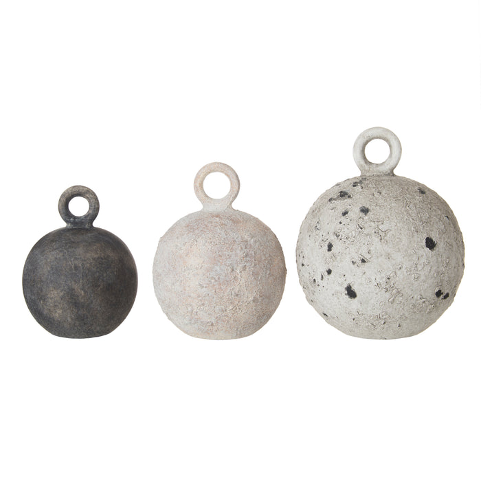 Amalfi Rapallo Buoys 3pcs Set Charcoal