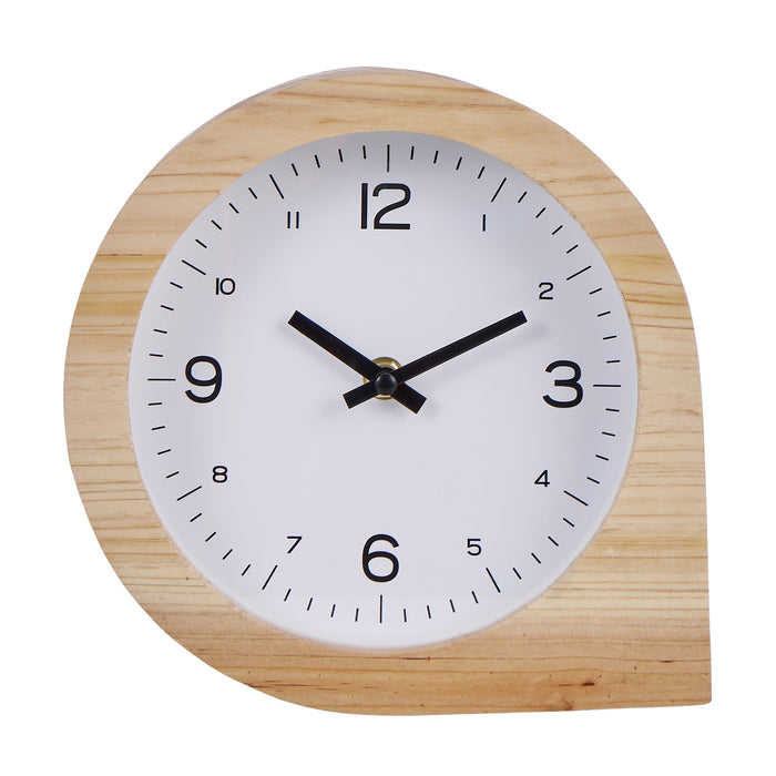 Amalfi Kasai Wooden Table Clock Natural