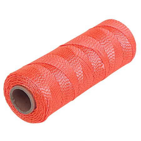 Goldblatt 500Ft. Braided Nylon Mason Line, #18, 6In. Core, Fluorescent Orange, Fluorescent Yellow, Fluorescent Pink