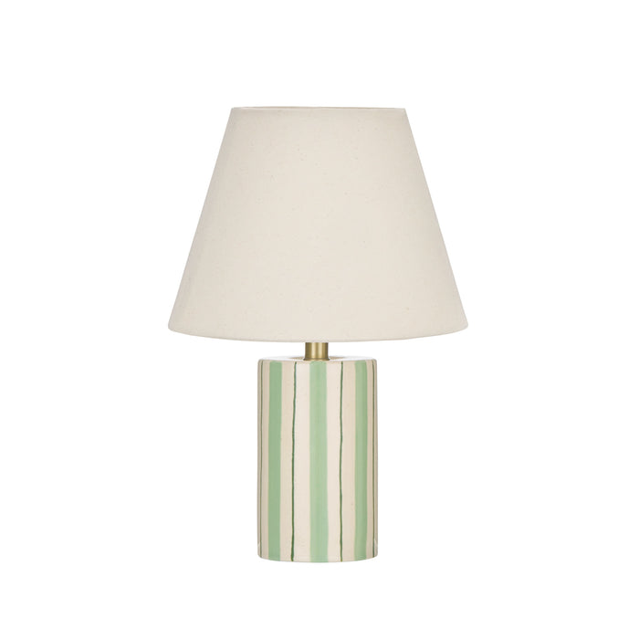 Emporium Rey Table Lamp Ivory & Green