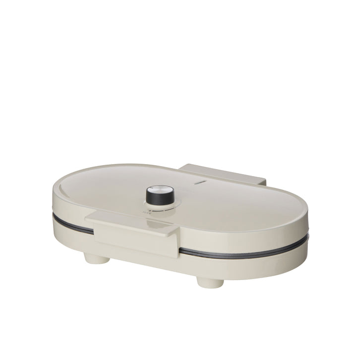Davis & Waddell Electric Double Belgian Waffle Maker Cream