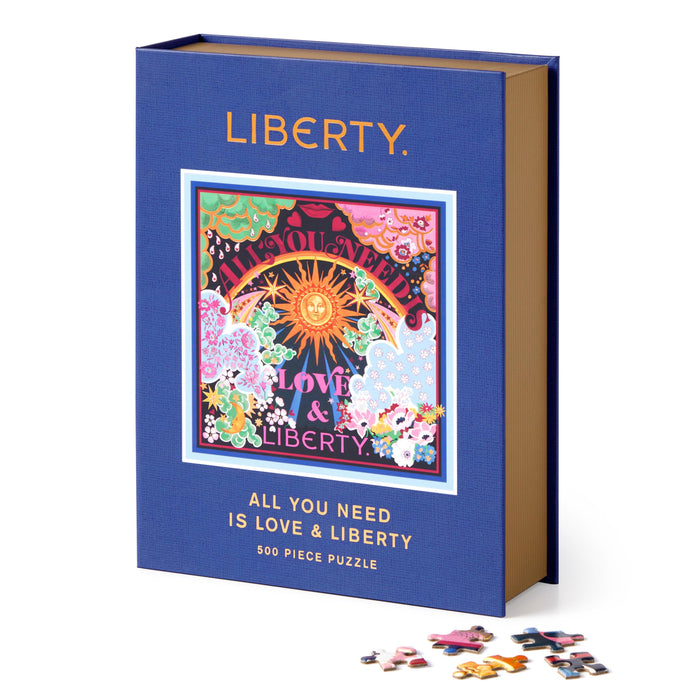 Galison Liberty All You Need All You Need is Love and Liberty 500 Book Puzzle Multi-Coloured