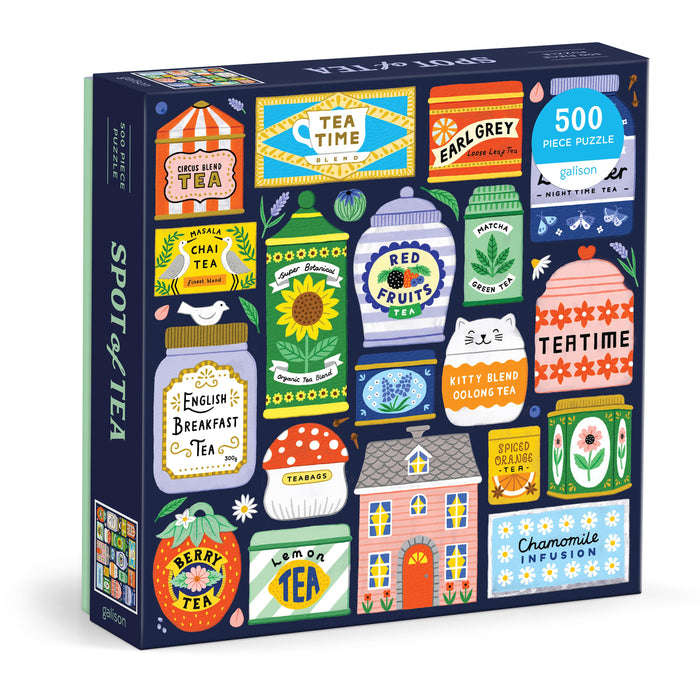 Galison Spot of Tea Puzzle 500pcs Multi
