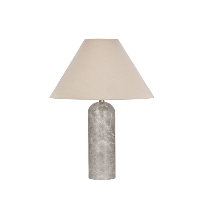 Amalfi Azure Table Lamp Grey & Natural