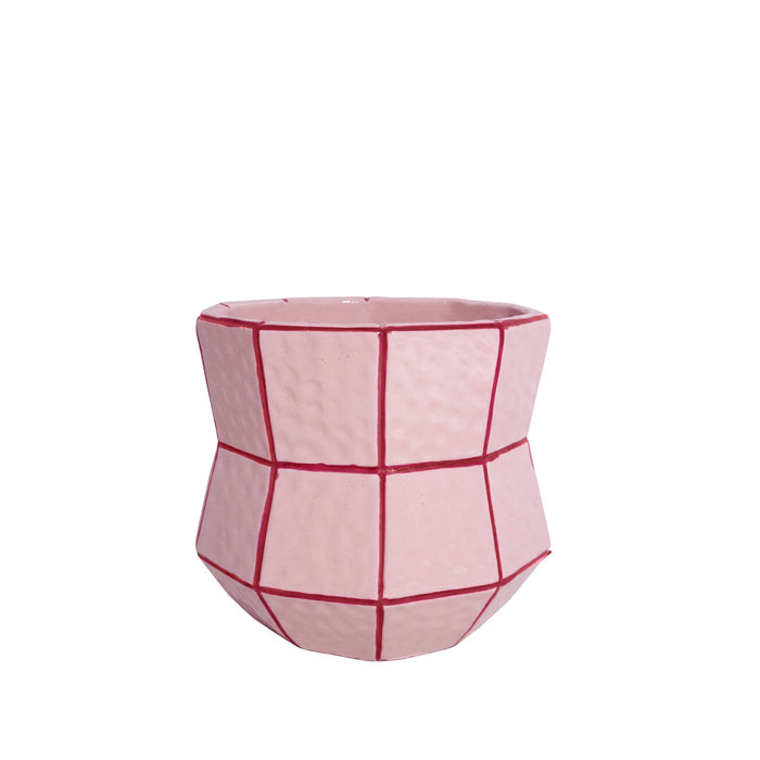 Emporium Sadie Tile Collection Pot Pink & Red