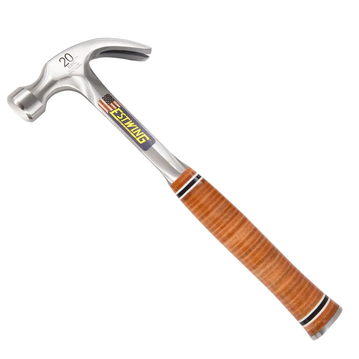 ESTWING 20 Oz Curve Claw Hammer With Leather Grip