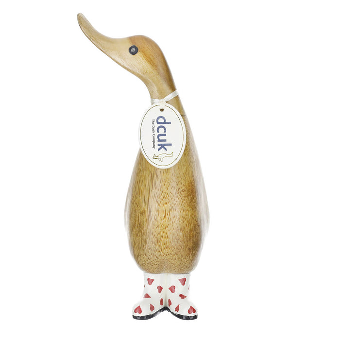 DCUK Love Heart Boots Ducklings Natural