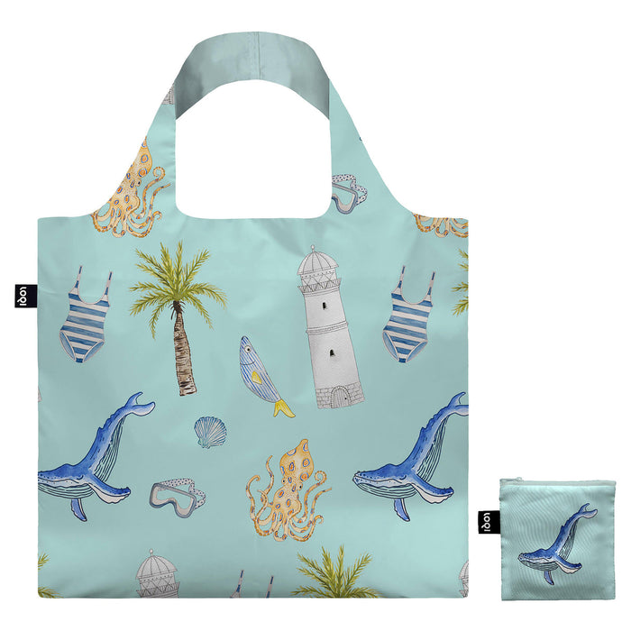 LOQI Sylvia Harvey Walker Whale-Bag Multi-Coloured