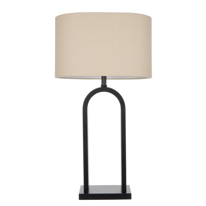 Amalfi Reed Table Lamp Taupe & Black