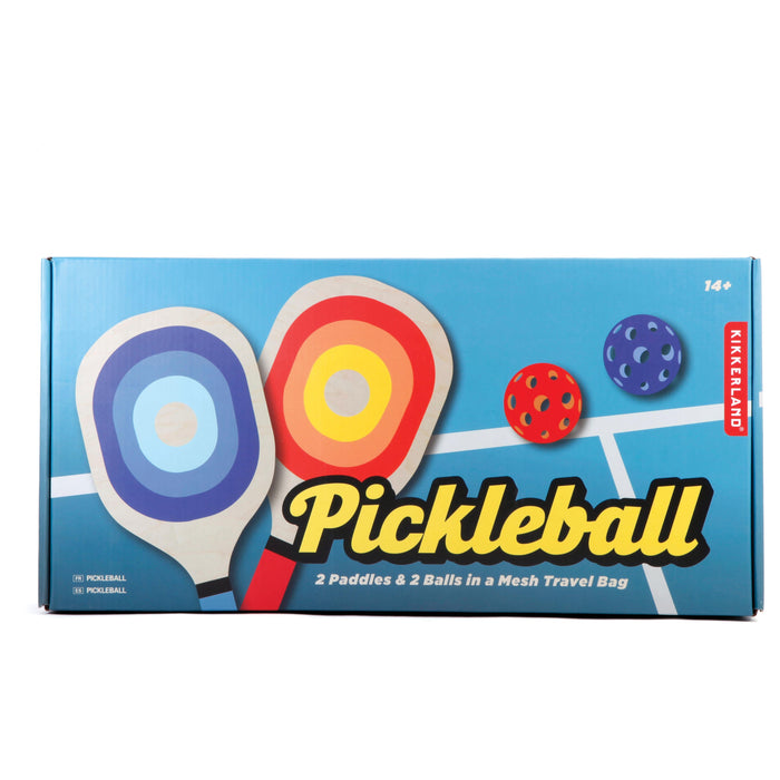 Kikkerland Pickleball Set Multi-Coloured