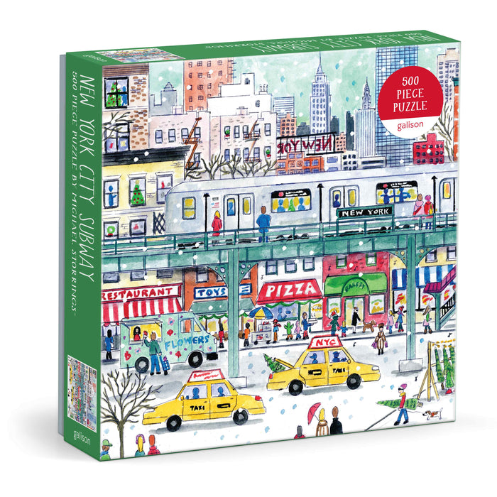 Galison Storrings New York City Subway Puzzle - 500pc Multi-Coloured