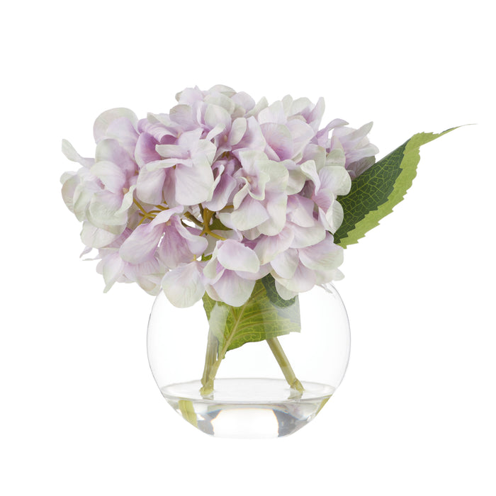 Rogue Hydrangea - Sphere Vase Purple