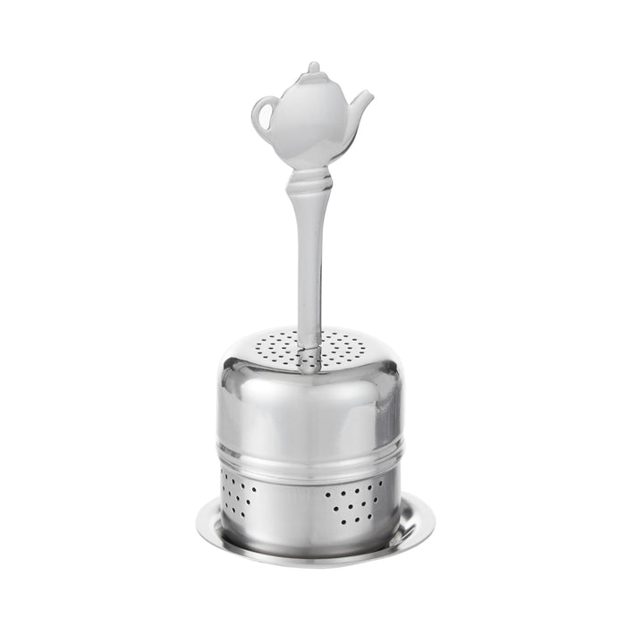 Leaf & Bean Tea Pot Stick Infuser Silver