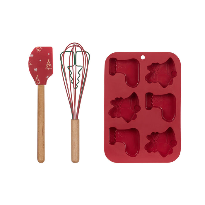 Davis & Waddell Cake Mould and Kitchen Utensils 3pcs Gift Set