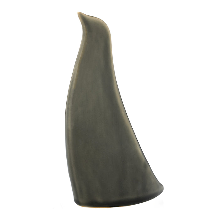 Amalfi Sirin Ceramic Bird Sculpture Small Dark Grey