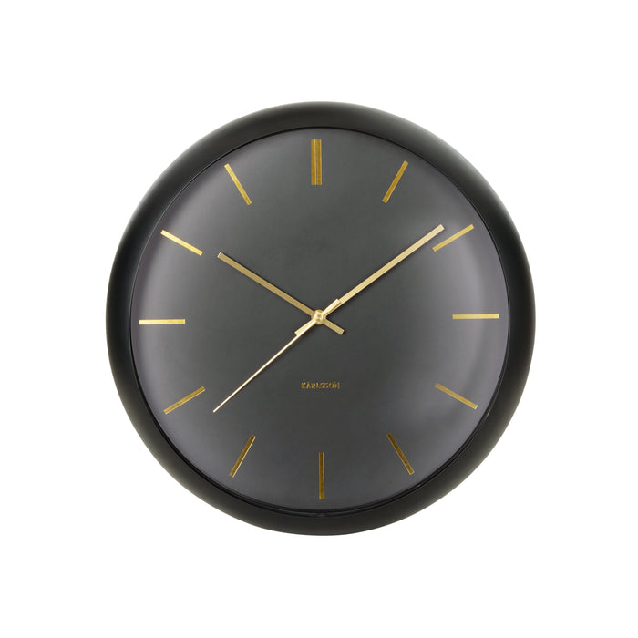 Karlsson Wall Clock Globe Black