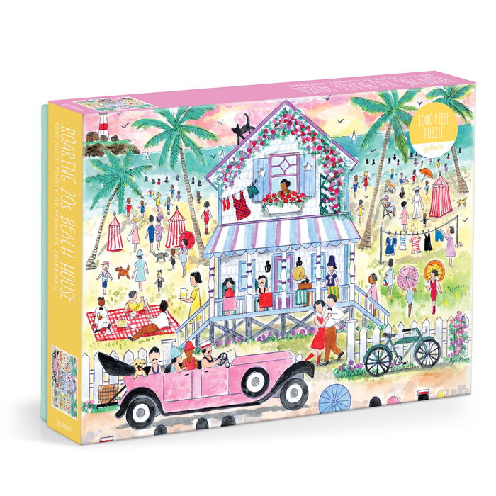Galison Storrings Roaring 20s Beach House Puzzle - 1000pcs Multi-Coloured