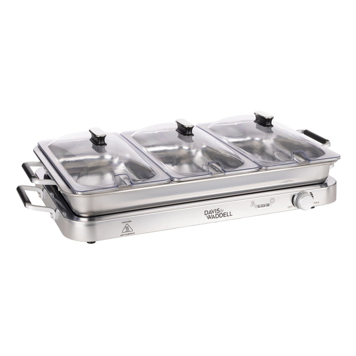 Davis & Waddell 3 in 1 Bain Marie & Warming Tray Stainless Steel