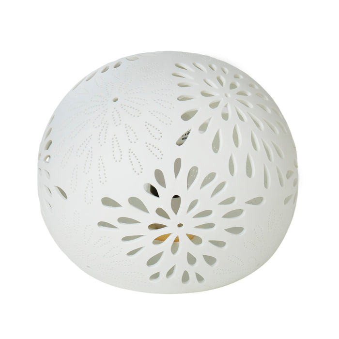 Amalfi Round Lamp Cutout White