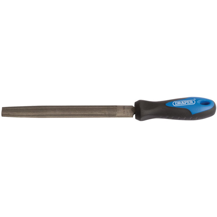 Draper Soft Grip Engineers Half Round File and Handle, 150mm, 250mm, 300mm