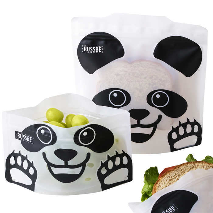 SNACK/SANDWICH BAGS SET 4 - PANDA