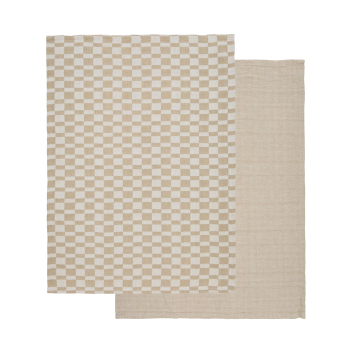 Davis & Waddell Heritage Check Cotton Tea Towel 2pcs Set