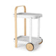 Umbra Bellwood Bar Serving Cart White & Natural