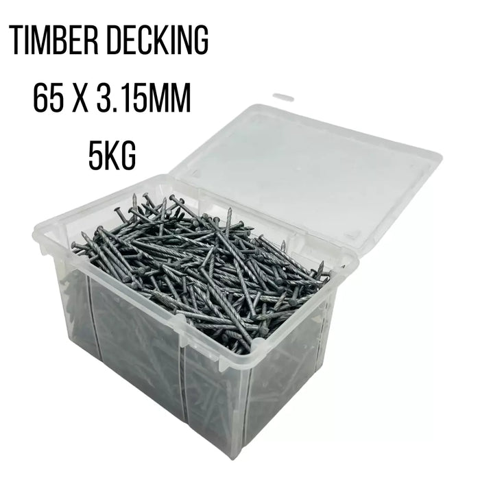 Decking Nails Timberdeck nails twist screw shank HDG gal grip lock nail