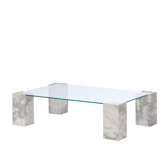 Grand Designs Lark Coffee Table Grey & Clear